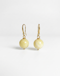 Aretes Esferas de Agata Natural en Tonos Pastel