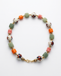 Collar de Piedras Naturales Jade Arenilla de Ghana Muranos y Cerámica