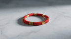 Pulsera de Hematitas Doradas Engomadas y Naturales