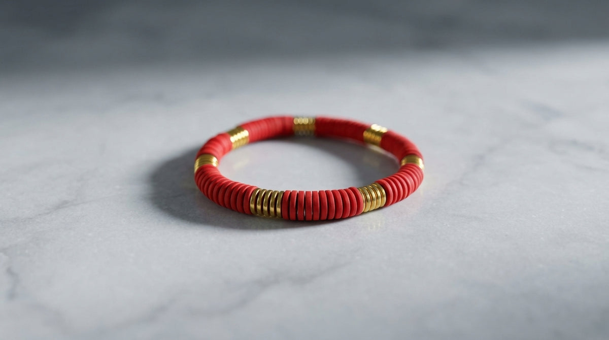 Pulsera de Hematitas Doradas Engomadas y Naturales