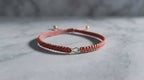 Pulsera Macramé Dije de Pez Esmaltado