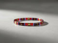 Pulsera de Cuentas Miyuki Tila Roja y Hematita
