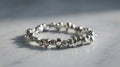Pulsera Nuggets de Hematita Plateada