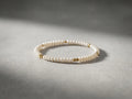 Pulsera de Perlas Naturales Tipo Dona y Oro Laminado