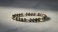 Pulsera de Perlas Naturales Tipo Papa y Oro Laminado