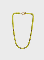 Collar Discos de Hemtatita Dorada y Engomada en Colores